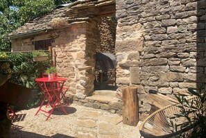 屋外ダイニングエリア