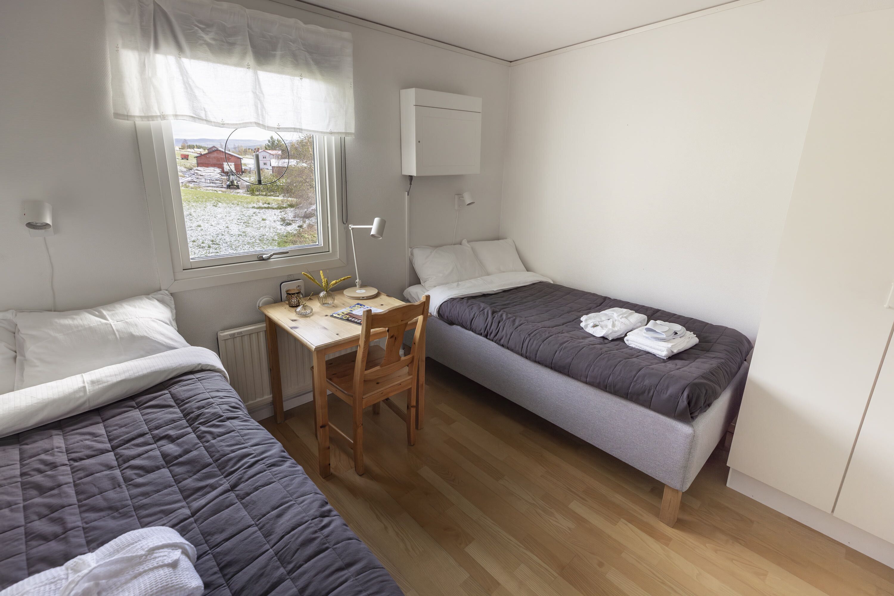 Premium Twin Room | Hypo-allergenic bedding, laptop workspace, blackout drapes