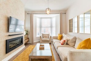 TV connectée, cheminée