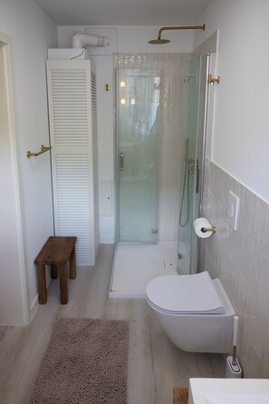 Shower, hair dryer