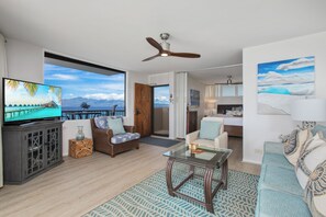 顶层房, 2 间卧室, 阳台, 海滨 (HOL-409) | 起居区