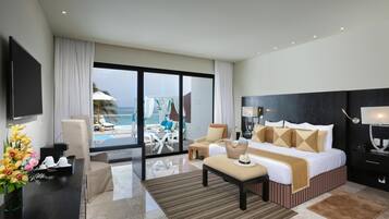 Sian Kaan Master Suite | Artículos del minibar gratis y caja de seguridad en la habitación