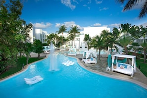 2 outdoor pools, free pool cabanas, pool umbrellas - The Sens Riviera By Oasis (Akumal)