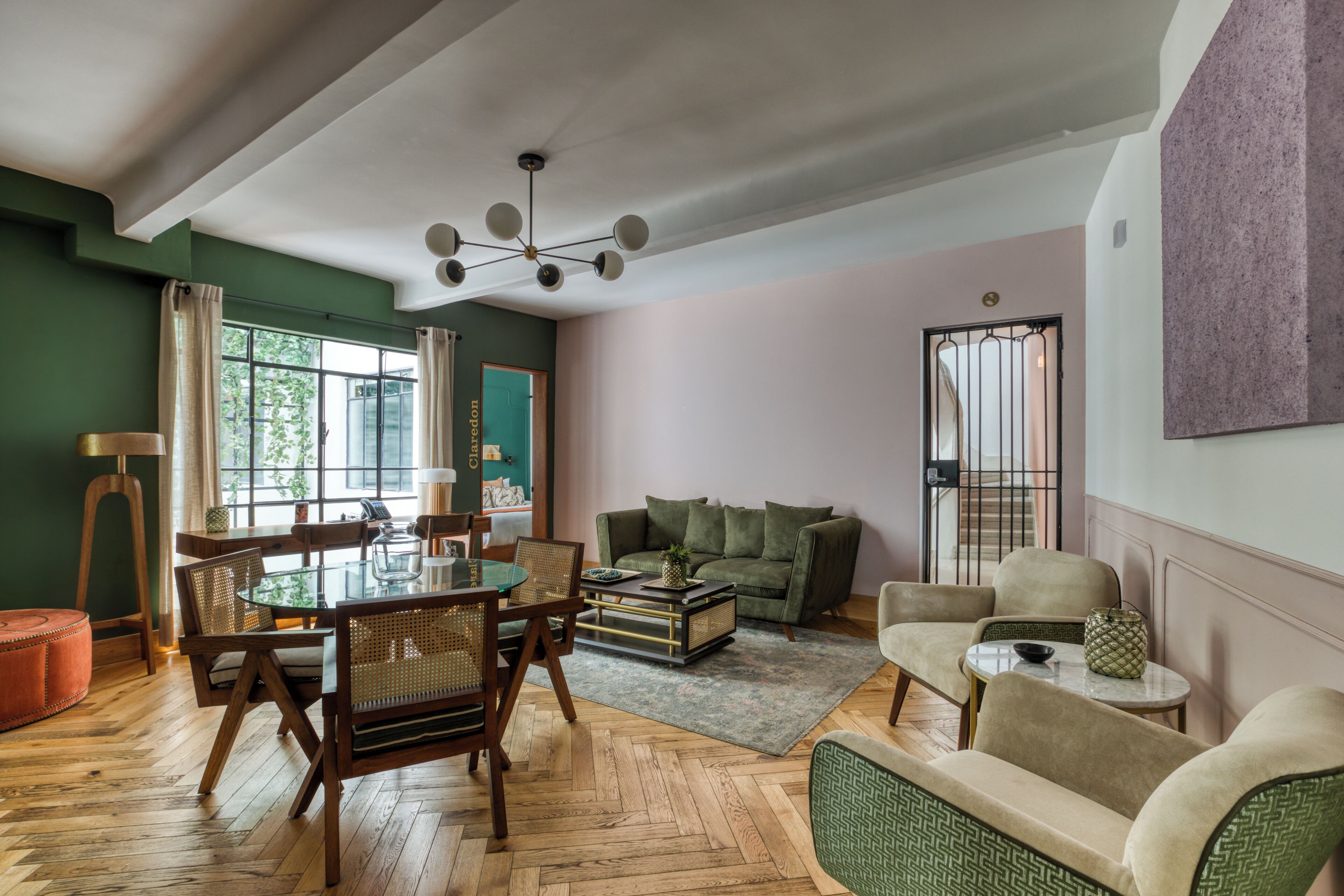 Sala de estar en el lobby