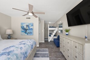 2 bedrooms, internet, bed sheets
