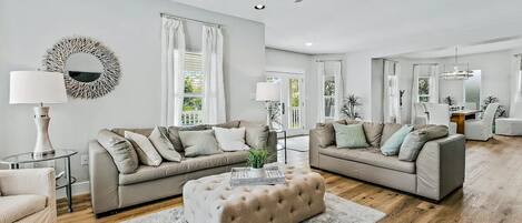 Smart TV, video games, DVD player, table football