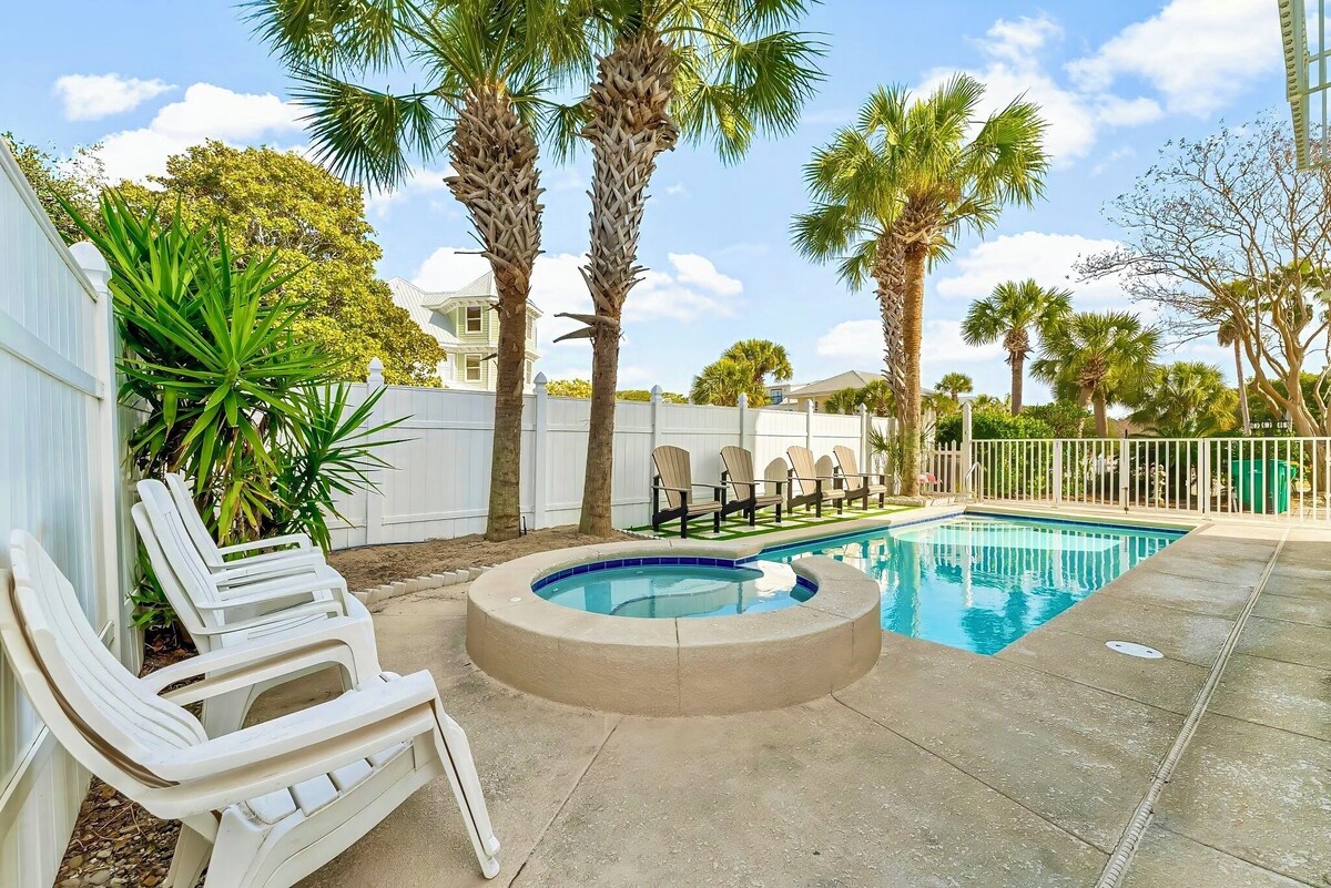 Photo 46 of Private Pool-Hot Tub - Free Golf Cart - Block to Beach - GameRoom - Rooftop Deck