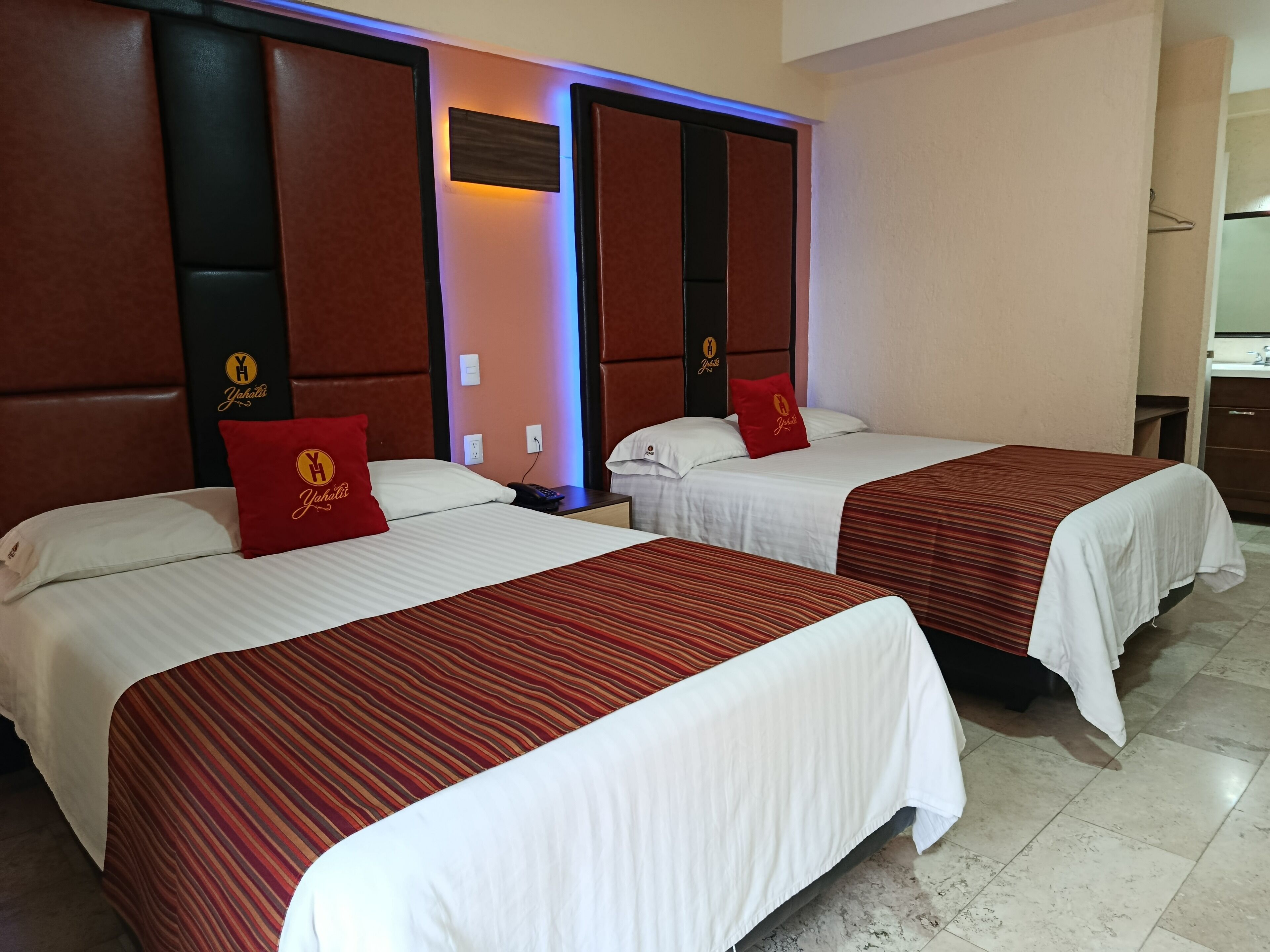 Family Double Room, 2 Double Beds | In-room safe, individually furnished, desk, laptop workspace