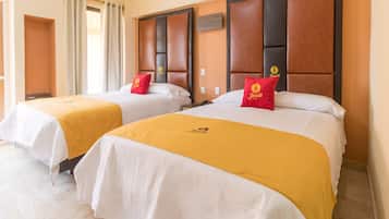 Family Double Room, 2 Double Beds | In-room safe, blackout drapes, free WiFi, bed sheets