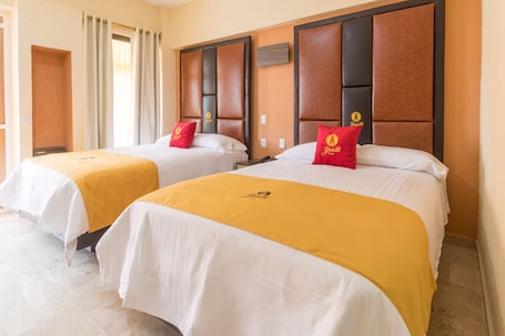 Family Double Room, 2 Double Beds | In-room safe, blackout drapes, free WiFi, bed sheets