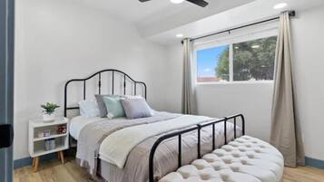 5 bedrooms, iron/ironing board, travel cot, free WiFi