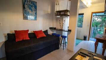 Comfort Loft, 2 Bedrooms, Kitchen, Partial Sea View | Living area | Flat-screen TV