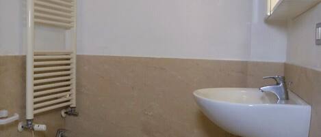 シャワー、ヘアドライヤー、タオル