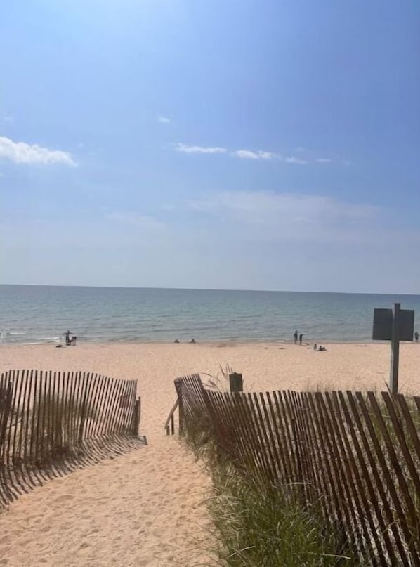 Sun loungers, beach towels