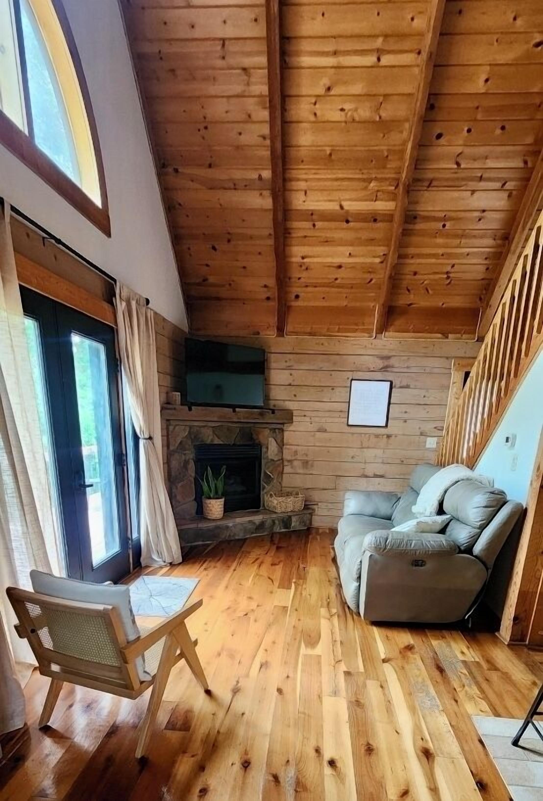 TV connectée, cheminée