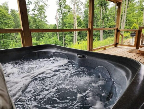 Idromassaggio all'aperto