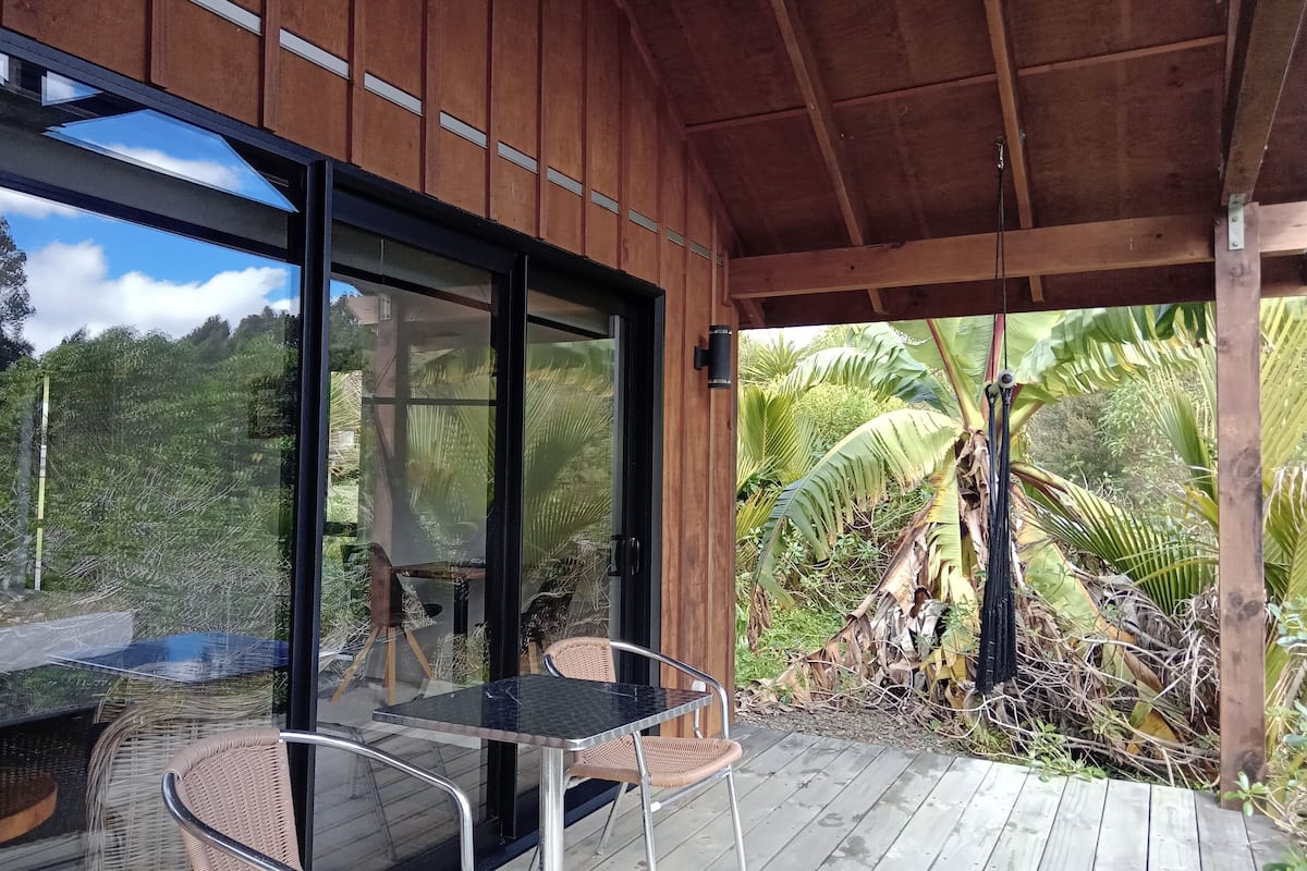 Deluxe studio, balkon, uitzicht op tuin | Terras