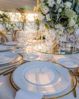 Outdoor wedding area