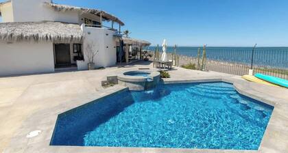 Beachfront Villa with Heated Pool