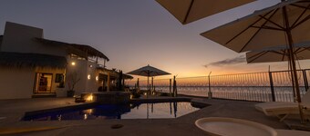 Beachfront 4BR Home with heated pool