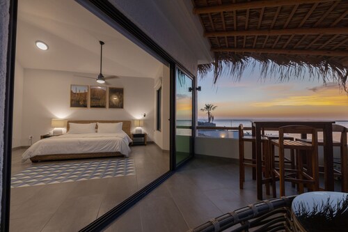 Beachfront Villa with Heated Pool