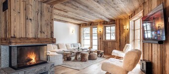Chalet-appartement neuf à 200m des pistes + sauna