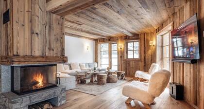 Chalet-appartement neuf Ă 200m des pistes + sauna