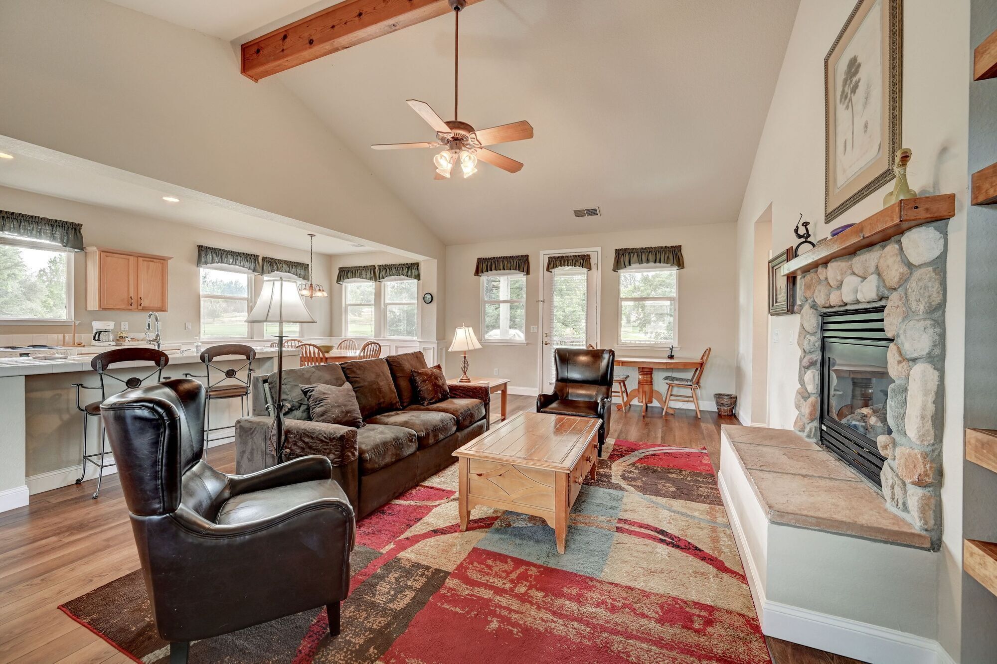 TV, fireplace, DVD player