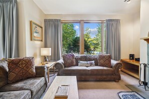 Fernseher, Kamin, Tischfußball, Tischtennisplatte