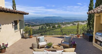 Temecula Valley Wine Country Area - European Villa on 20 Acre Vineyard