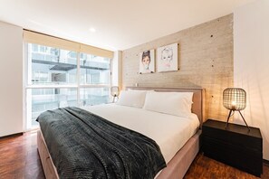 2 bedrooms, iron/ironing board, travel crib, WiFi