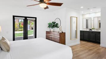 5 slaapkamers, een strijkplank/strijkijzer, gratis wifi, beddengoed