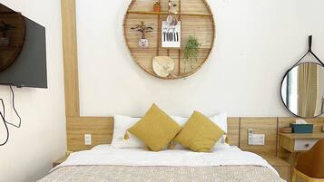 1 habitación, tabla de planchar con plancha, wifi y ropa de cama