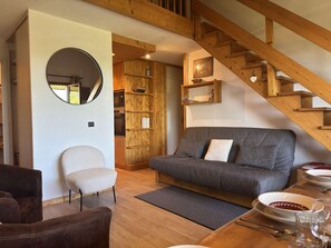 Living area - Teppes 46 - Cosy duplex ski in, ski out (LES AVANCHERS VALMOREL)