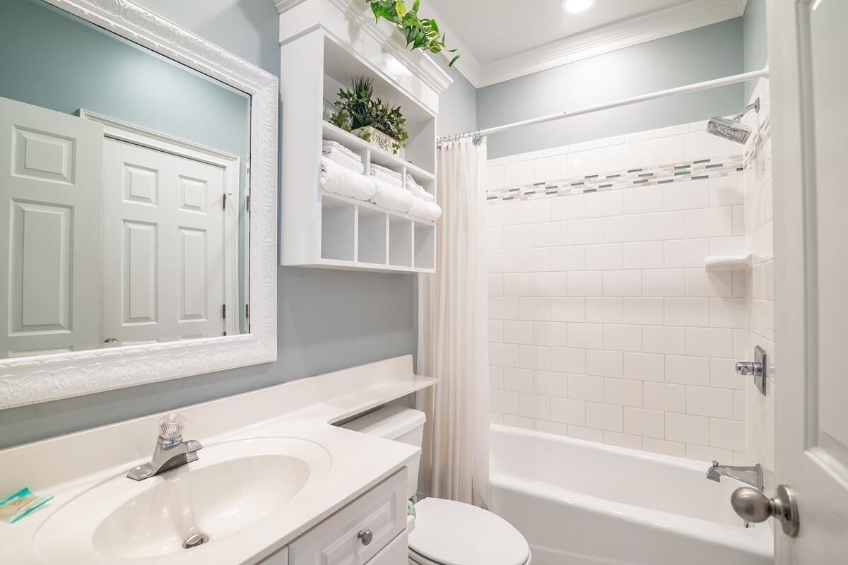 Bathtub, hair dryer