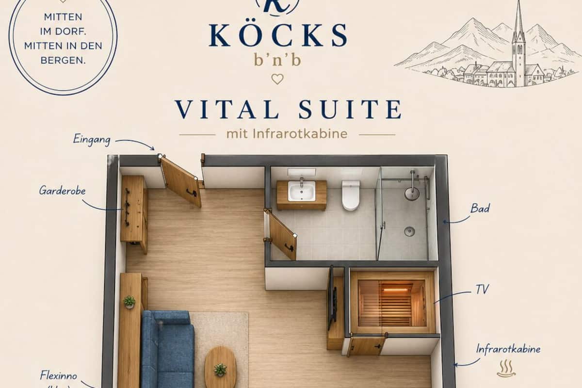 Junior-Suite, Nichtraucher, Bergblick