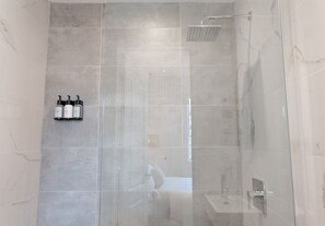 Hair dryer, towels