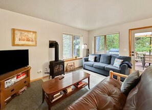 TV connectée, cheminée