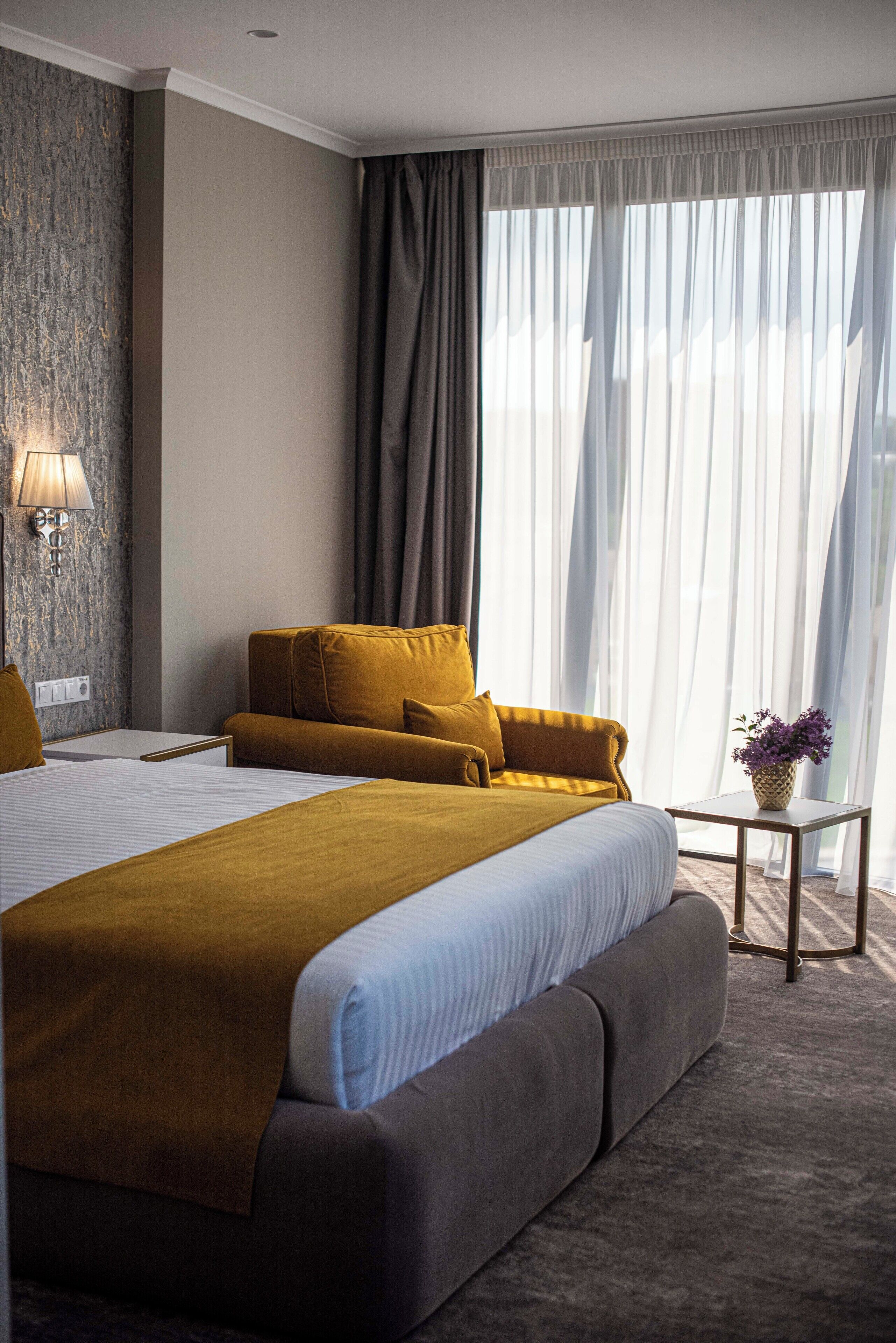Premium bedding, minibar, in-room safe, desk