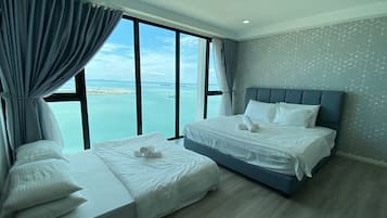 2 chambres, fer et planche à repasser, Wi-Fi, draps fournis