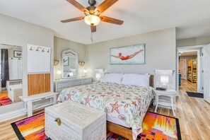 4 slaapkamers, een strijkplank/strijkijzer, wifi, beddengoed