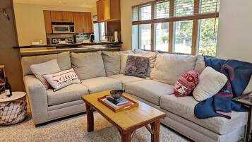 Televisión y chimenea