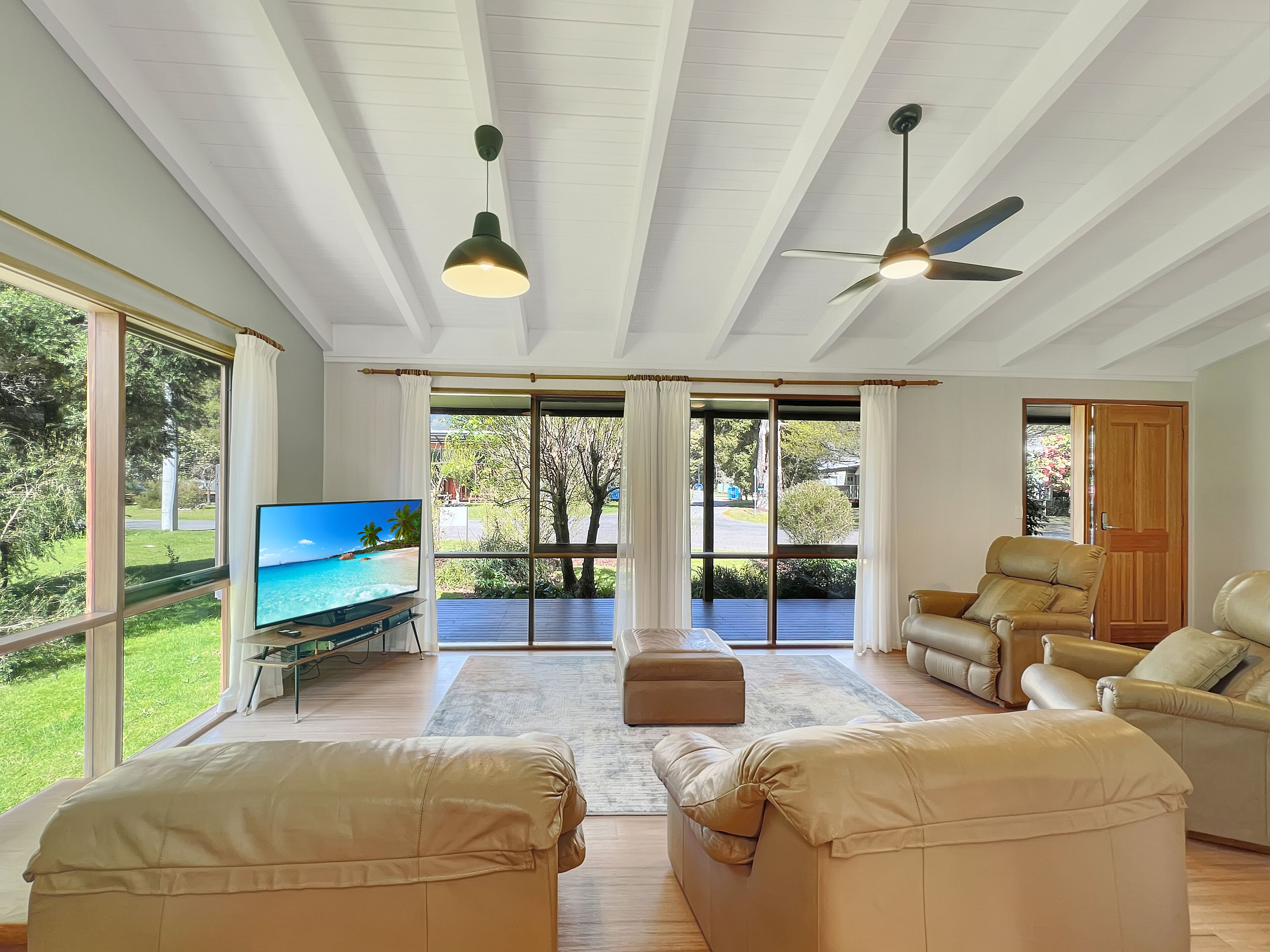 Relax in our bright living area, flooded with natural light for an inviting atmosphere.