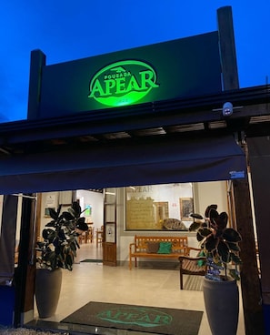 Voorkant van accommodatie