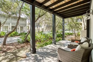 Terrace/patio - Stunning Remodeled Rosemary Beach Luxury Home with/ Private Pool South 30A (Inlet Beach)