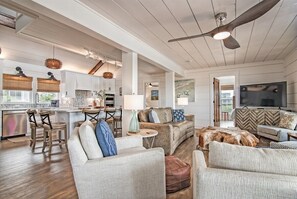 Télévision, table de tennis de table