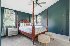 2 bedrooms, iron/ironing board, travel crib, WiFi