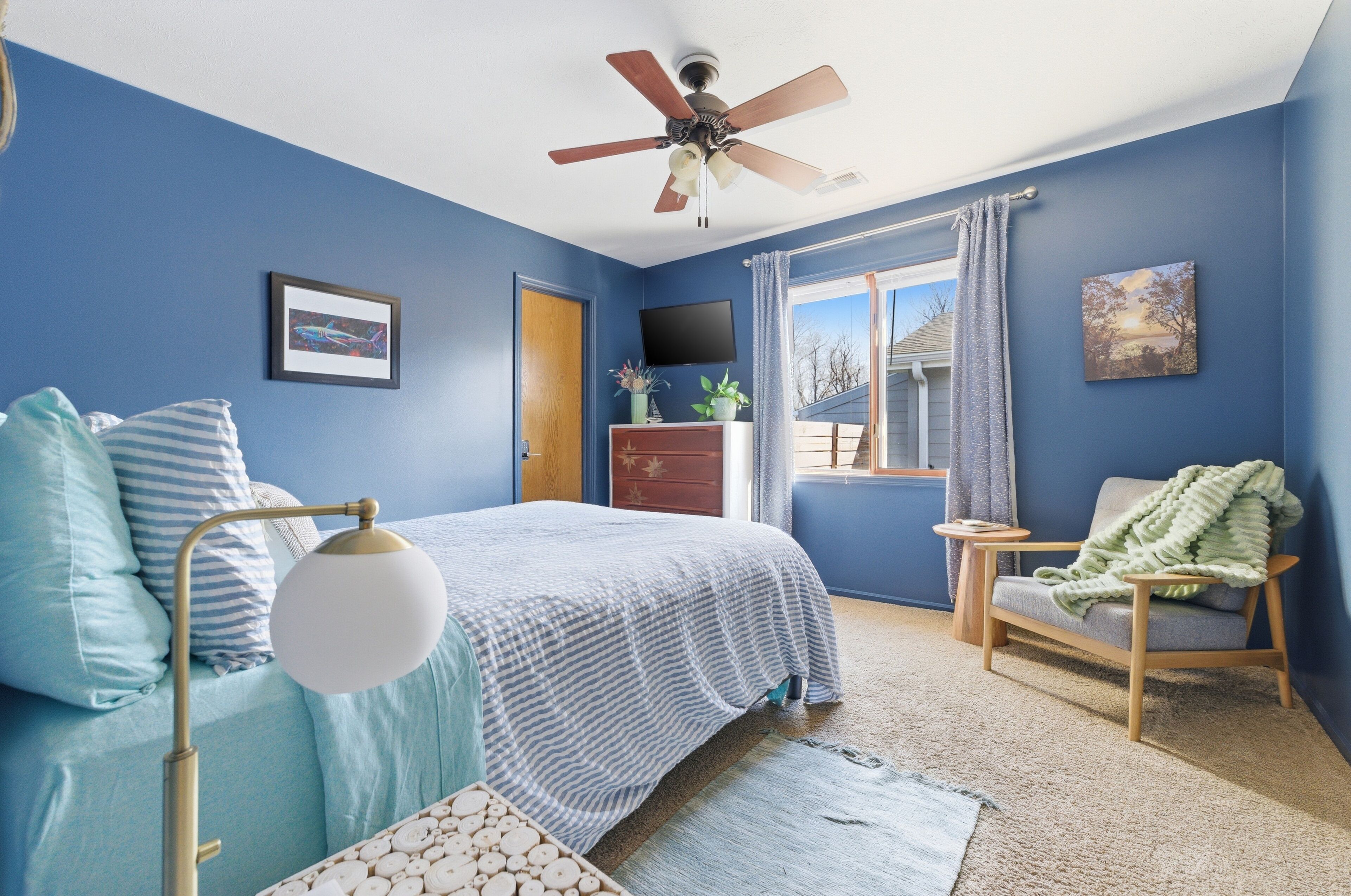 2 soveværelser, strygejern/strygebræt, weekendseng, Wi-Fi