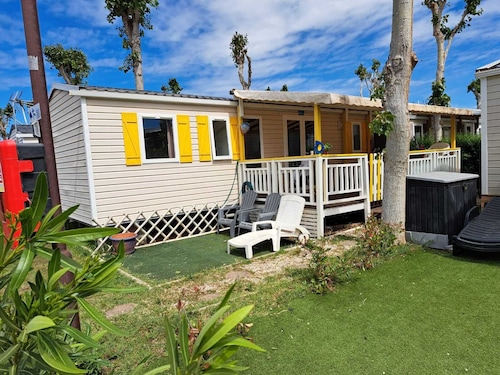 Mobil Home 8 Personnes Dans Camping Avec Piscine,animaux Acceptés