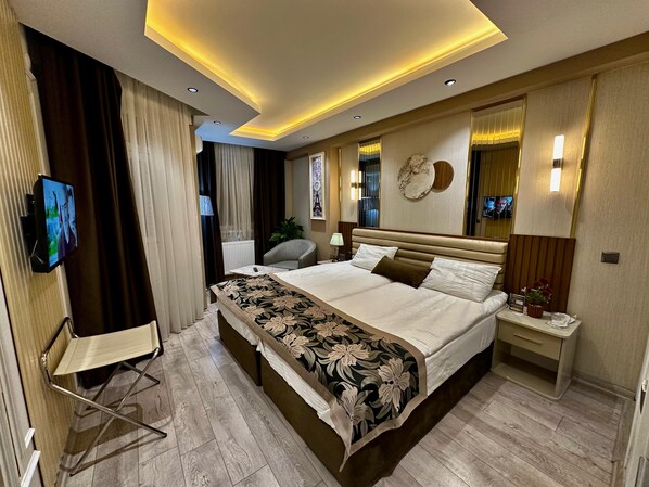 Classic-rum | Skrivbord, arbetsyta för laptop, gratis wi-fi och sängkläder